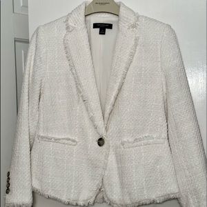 White Tweed Blazer